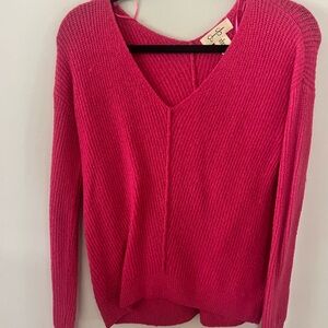 Jessica Simpson pink sweater